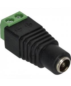 Power plug for camera supply w/screw terminals