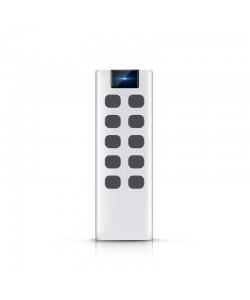 Remote control with 10 buttons, with wall bracket