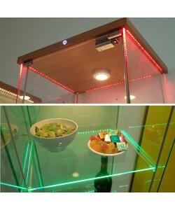 LED strip 3mm wide 300mm long red/green