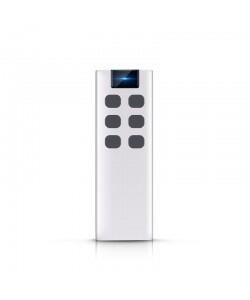 Remote control with 6 buttons, with wall bracket