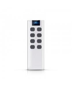 Remote control with 8 buttons, with wall bracket